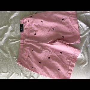 Ralph Lauren polo 9’ skull and bone PINK shorts